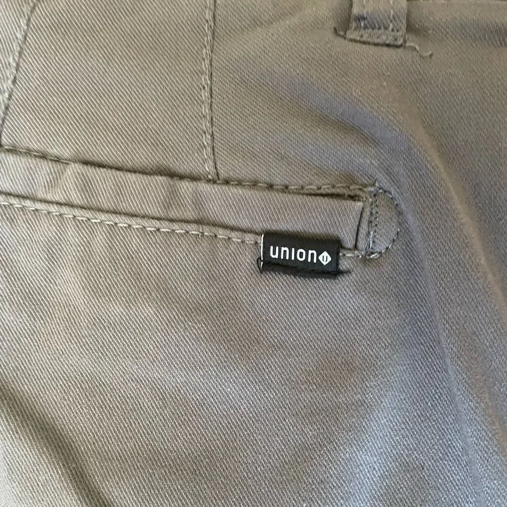 Union Chino Flex Knit Twill Jean Shorts Size 33